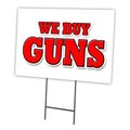Signmission 24 in Height, 0.25 in Width, Coroplast, 24" x 18", C-1824 We Buy Guns C-1824 We Buy Guns